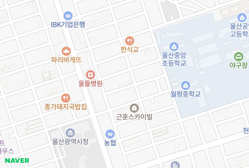 울산광역시 남구 신정동 신정동아드리아 위치·실거래 시세 지도