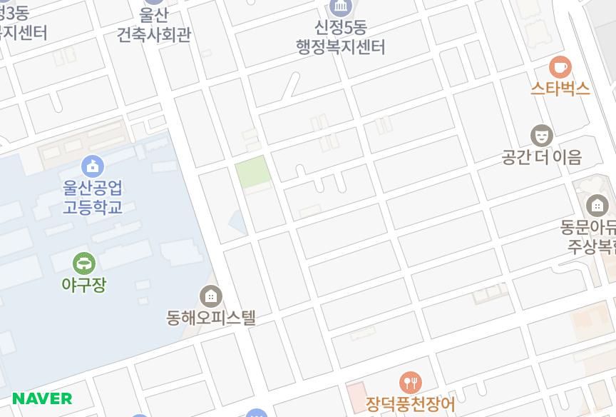 울산광역시 남구 신정동 동인빌라 위치·실거래 시세 지도