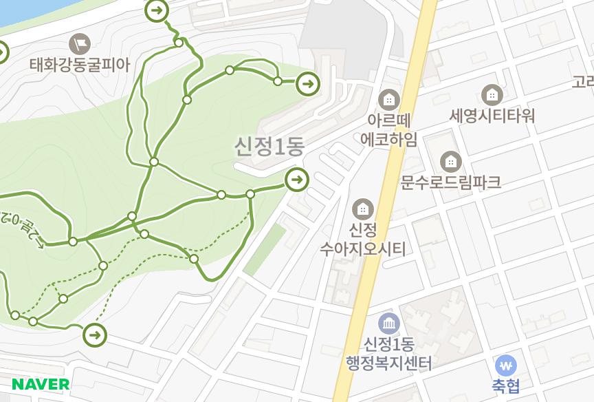 울산광역시 남구 신정동 새로본 위치·실거래 시세 지도