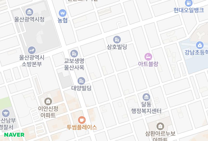 울산광역시 남구 달동 풍진힐그랜드시티 위치·실거래 시세 지도