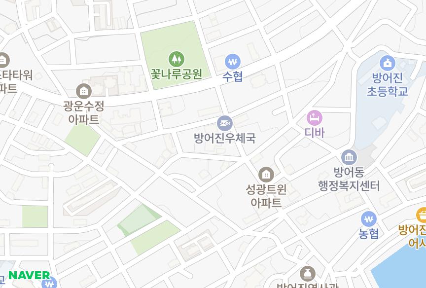울산광역시 동구 방어동 대길이룸 위치·실거래 시세 지도