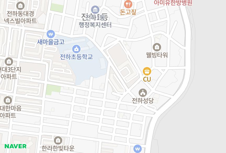 울산광역시 동구 전하동 삼성타워맨션 위치·실거래 시세 지도