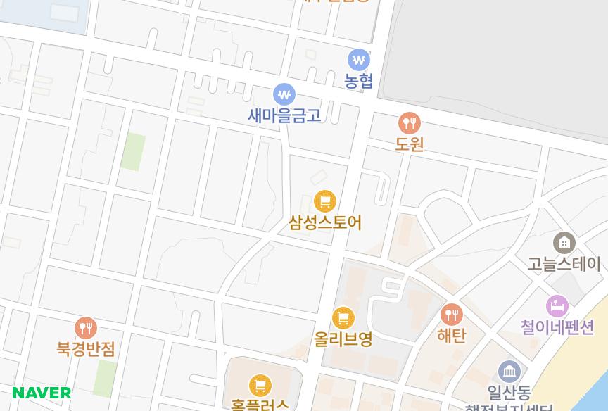 울산광역시 동구 일산동 은빛천사 위치·실거래 시세 지도