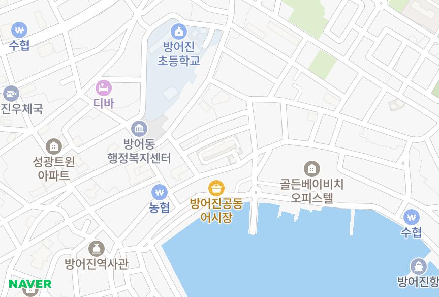 울산광역시 동구 방어동 나래골든맨션 위치·실거래 시세 지도