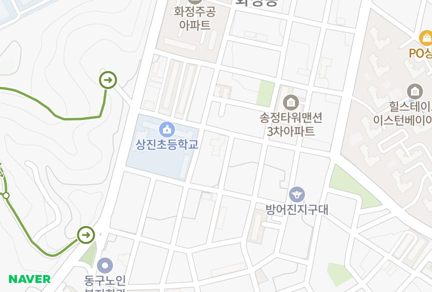 울산광역시 동구 화정동 우진4차 위치·실거래 시세 지도