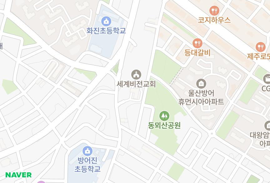 울산광역시 동구 방어동 삼동크로바 위치·실거래 시세 지도