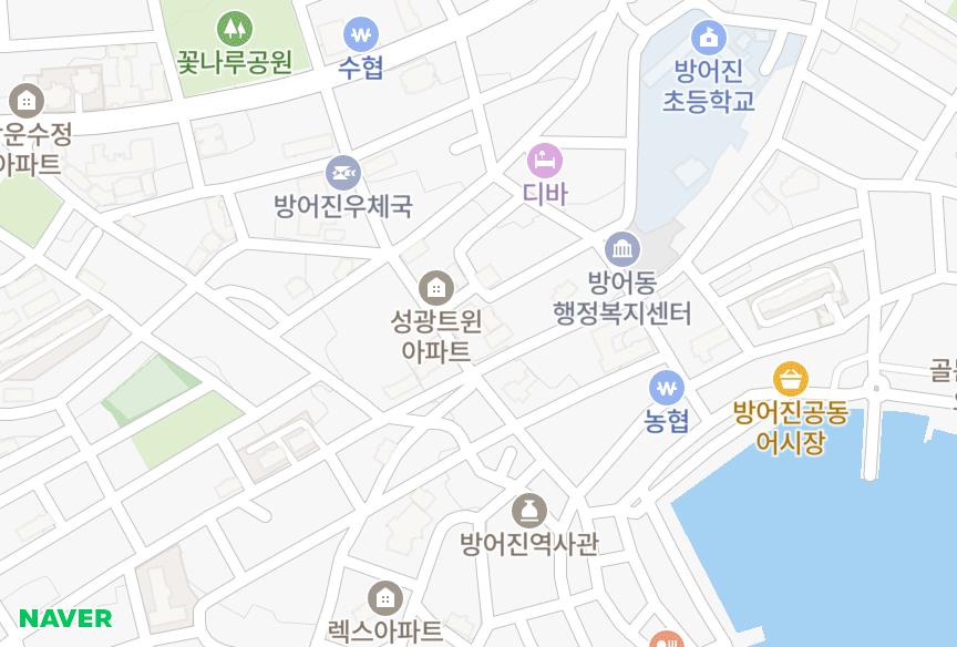 울산광역시 동구 방어동 해피랜드주상복합 위치·실거래 시세 지도