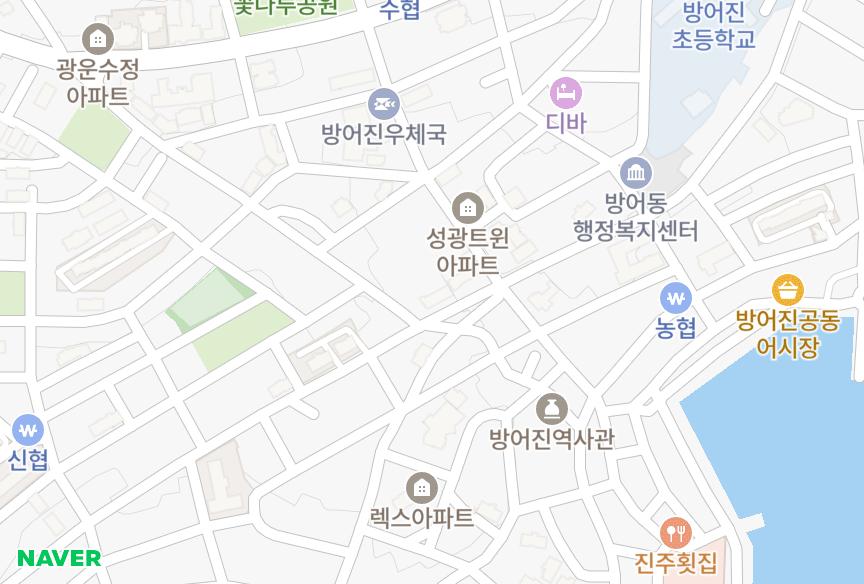 울산광역시 동구 방어동 bestvillage2차 위치·실거래 시세 지도