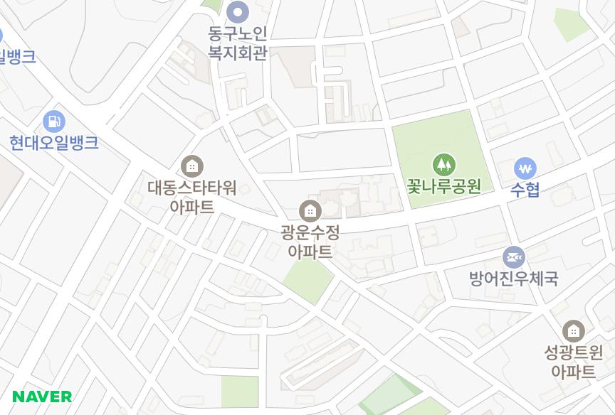 울산광역시 동구 방어동 광운수정 위치·실거래 시세 지도