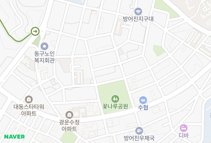 울산광역시 동구 방어동 정우비치1차 위치·실거래 시세 지도