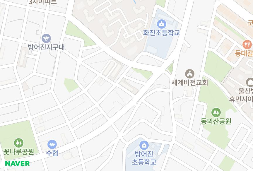 울산광역시 동구 방어동 화진 위치·실거래 시세 지도