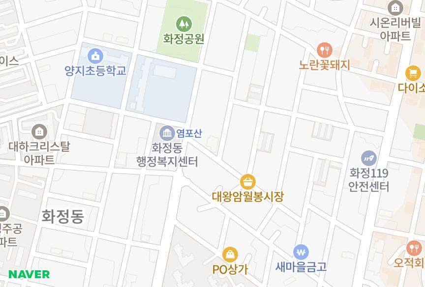 울산광역시 동구 화정동 화정상림시드니2차 위치·실거래 시세 지도