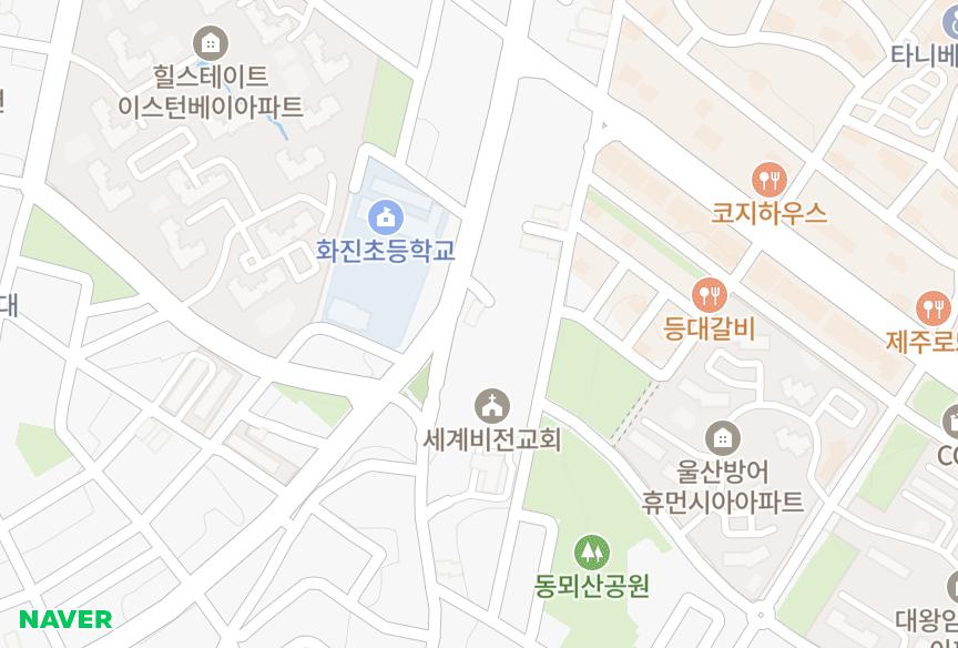 울산광역시 동구 방어동 선진지오드림-1차 위치·실거래 시세 지도