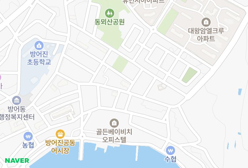울산광역시 동구 방어동 산호맨션 위치·실거래 시세 지도