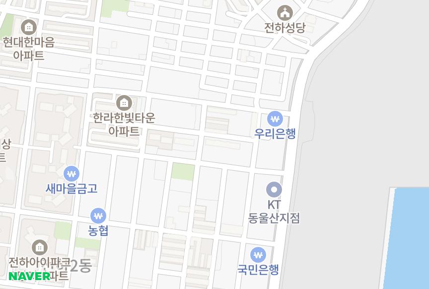 울산광역시 동구 전하동 대성로얄타운 위치·실거래 시세 지도