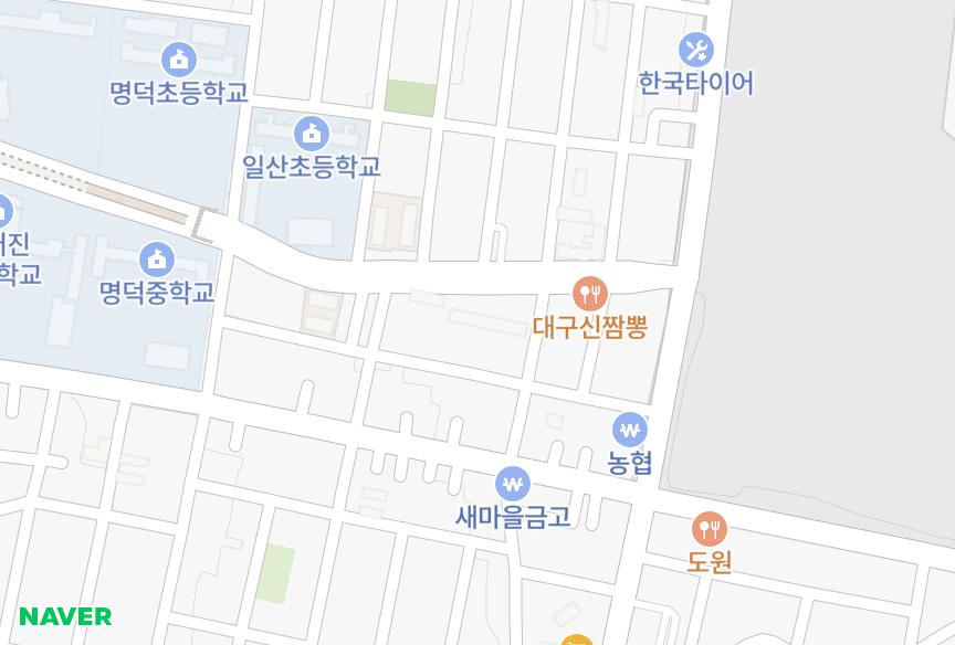 울산광역시 동구 일산동 무림 위치·실거래 시세 지도