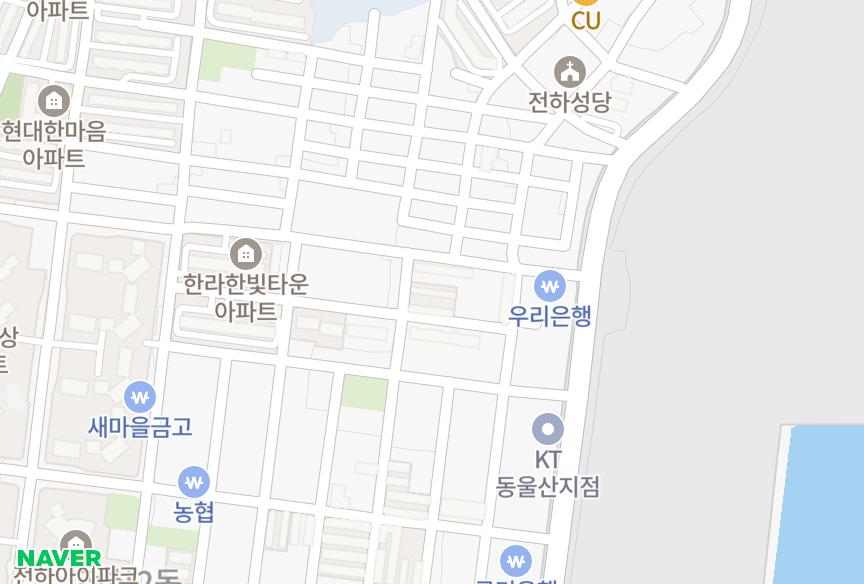 울산광역시 동구 전하동 대성 위치·실거래 시세 지도