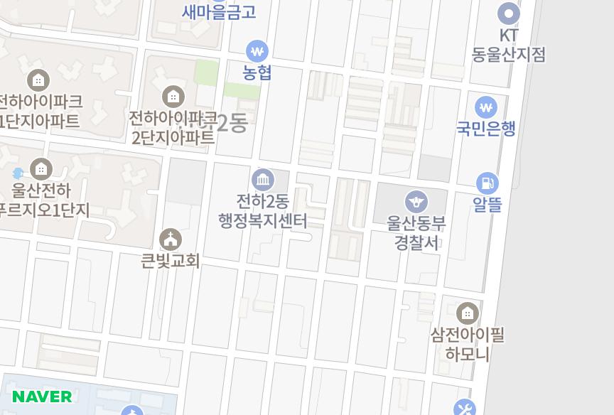 울산광역시 동구 전하동 상림VIP 위치·실거래 시세 지도