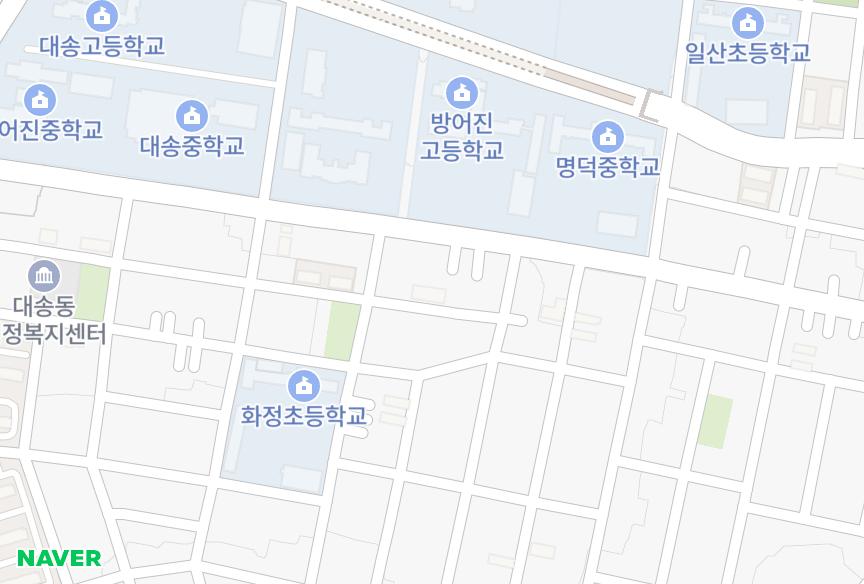 울산광역시 동구 화정동 정우 위치·실거래 시세 지도