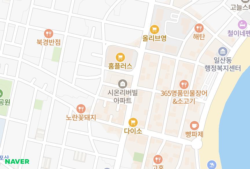 울산광역시 동구 일산동 시온리버빌 위치·실거래 시세 지도