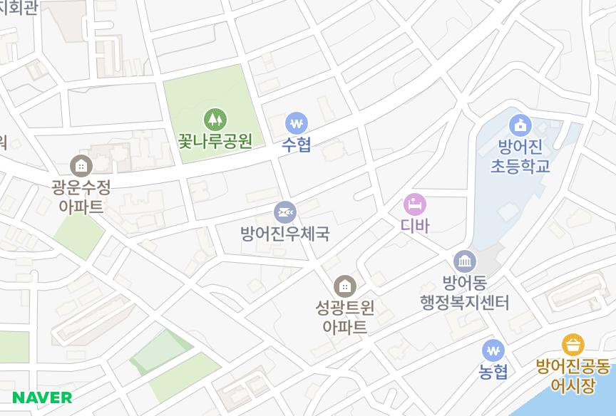 울산광역시 동구 방어동 다운6차 위치·실거래 시세 지도