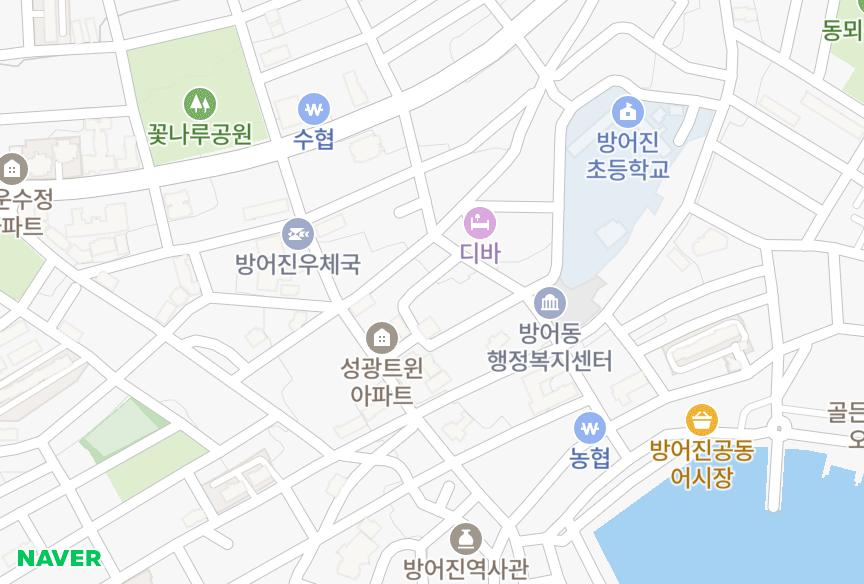 울산광역시 동구 방어동 리버빌 위치·실거래 시세 지도