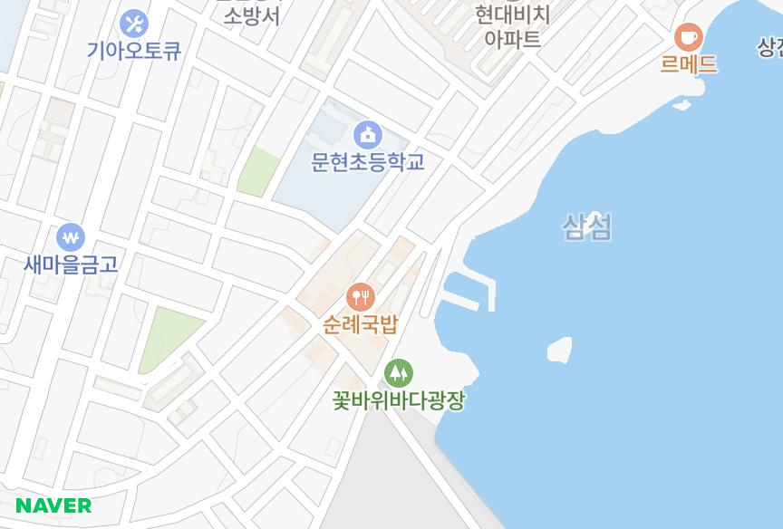 울산광역시 동구 방어동 방어예채2차 위치·실거래 시세 지도