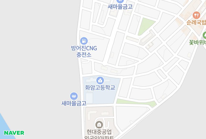 울산광역시 동구 방어동 명성빌라트 위치·실거래 시세 지도