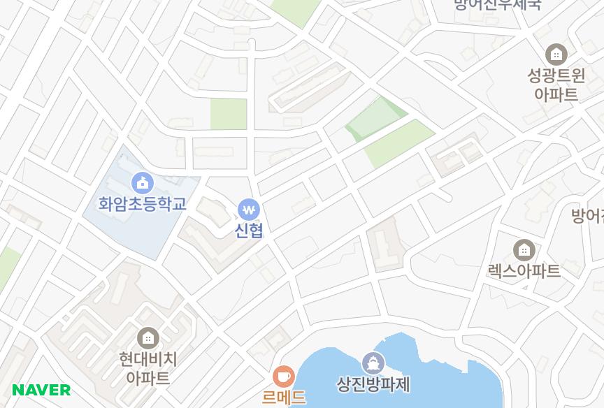울산광역시 동구 방어동 원진아트빌3차 위치·실거래 시세 지도