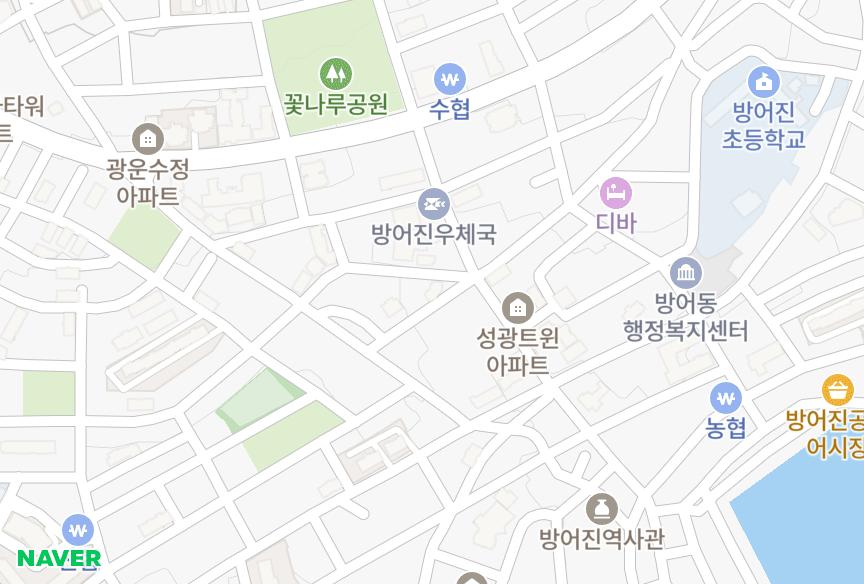 울산광역시 동구 방어동 장보그린빌 위치·실거래 시세 지도