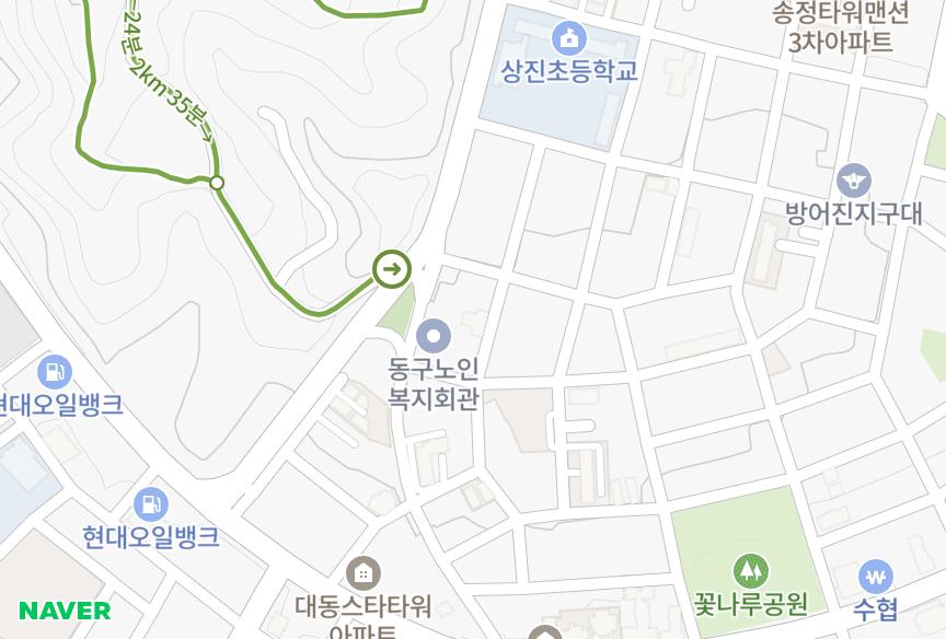 울산광역시 동구 방어동 해븐빌리지 위치·실거래 시세 지도