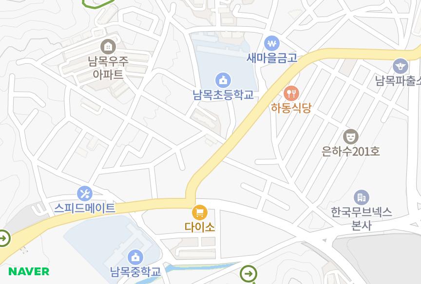 울산광역시 동구 서부동 남목 위치·실거래 시세 지도