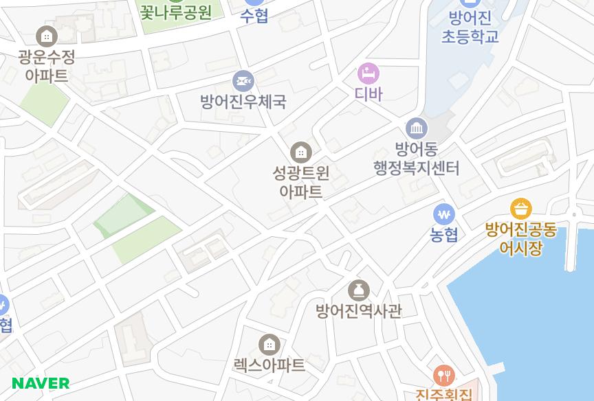 울산광역시 동구 방어동 블루스카이 위치·실거래 시세 지도