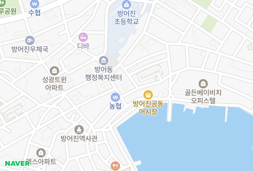 울산광역시 동구 방어동 로하스 위치·실거래 시세 지도
