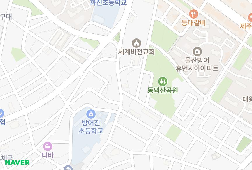 울산광역시 동구 방어동 한빛빌라트 위치·실거래 시세 지도