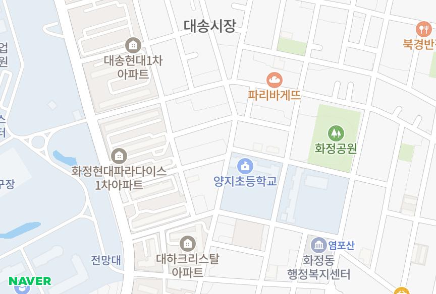 울산광역시 동구 화정동 삼성골든빌라 위치·실거래 시세 지도