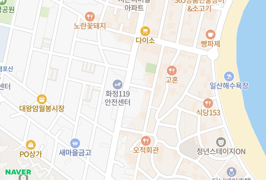 울산광역시 동구 화정동 신원그린빌 위치·실거래 시세 지도