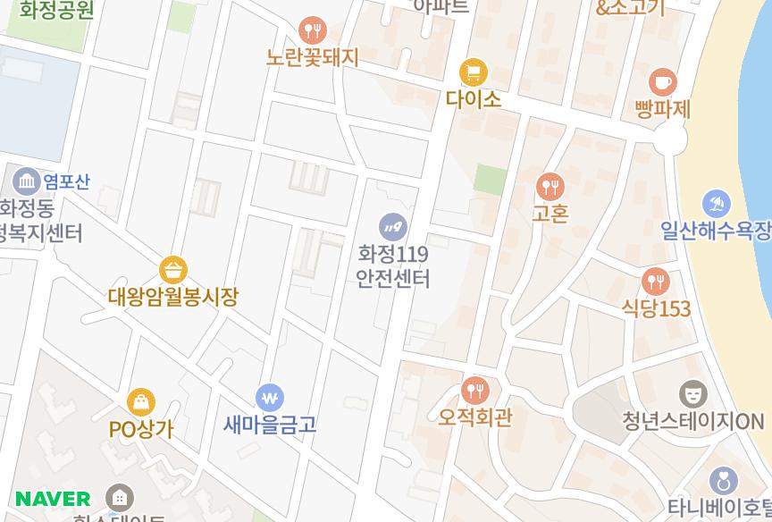 울산광역시 동구 화정동 구룡유토빌 위치·실거래 시세 지도