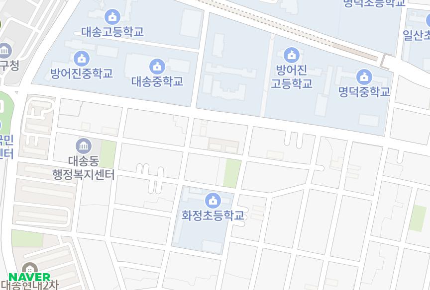 울산광역시 동구 화정동 삼성트윈빌리지B동 위치·실거래 시세 지도