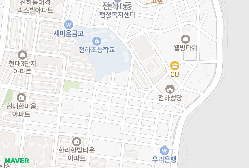울산광역시 동구 전하동 회민빌라 위치·실거래 시세 지도