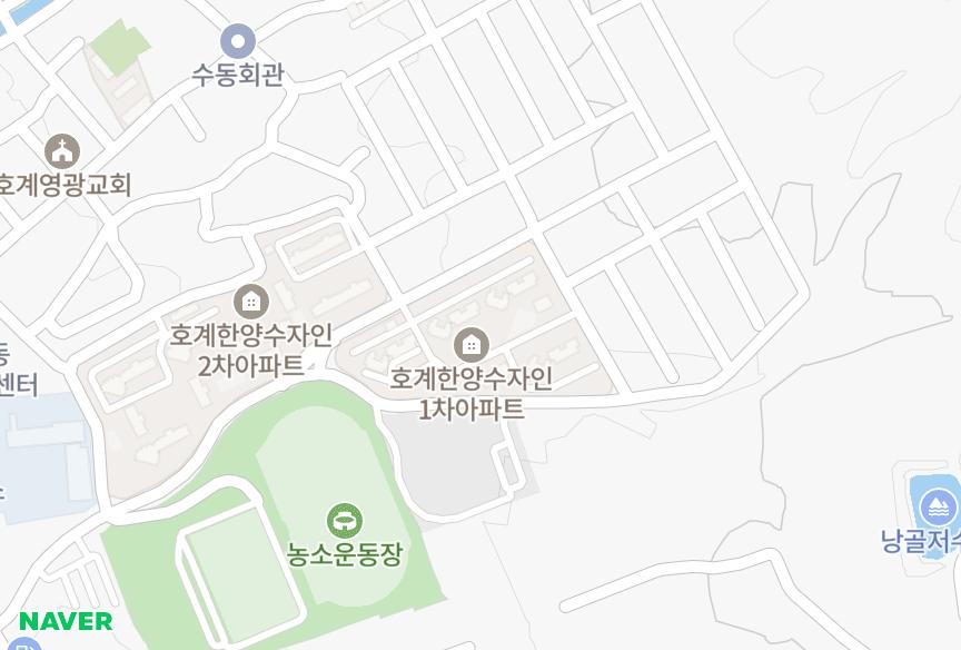 울산광역시 북구 호계동 호계1차한양수자인 위치·실거래 시세 지도