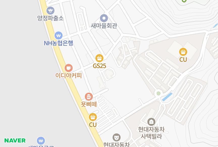 울산광역시 북구 양정동 삼창에이스파크 위치·실거래 시세 지도