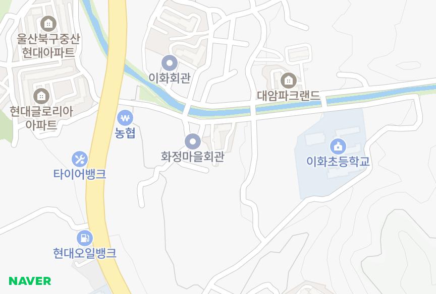 울산광역시 북구 중산동 현우파크맨션 위치·실거래 시세 지도