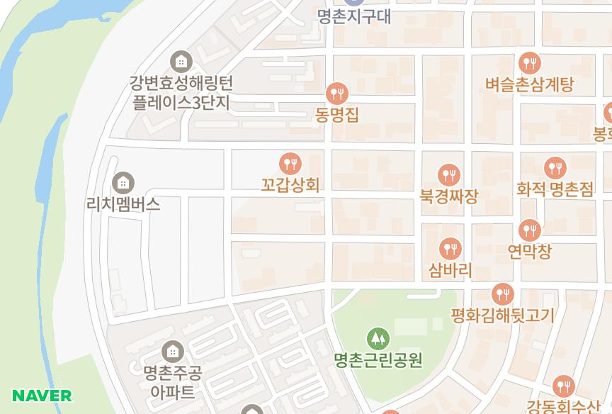 울산광역시 북구 명촌동 솔레미움 위치·실거래 시세 지도
