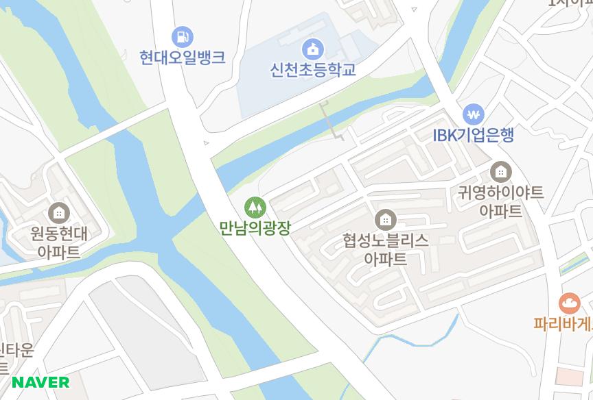 울산광역시 북구 신천동 상림 위치·실거래 시세 지도