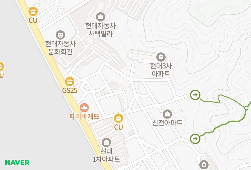 울산광역시 북구 염포동 청림 위치·실거래 시세 지도