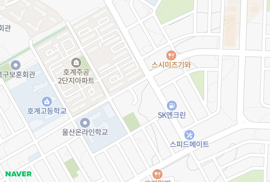 울산광역시 북구 호계동 해맑은빌 위치·실거래 시세 지도