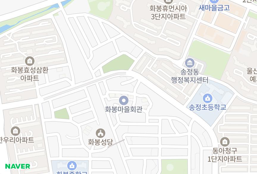 울산광역시 북구 화봉동 명신하이빌 위치·실거래 시세 지도