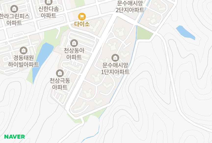 울산광역시 울주군 범서읍 천상리 문수애시앙1단지 위치·실거래 시세 지도
