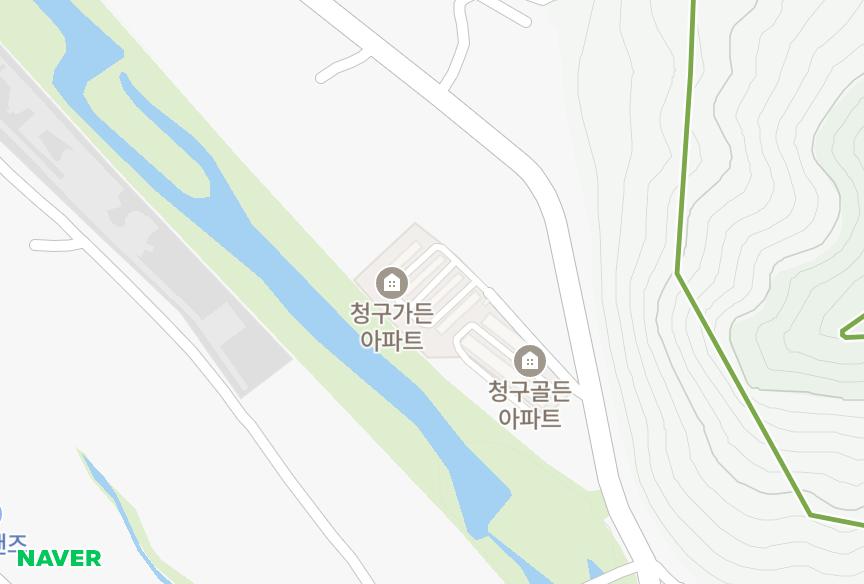 울산광역시 울주군 상북면 향산리 청구가든 위치·실거래 시세 지도